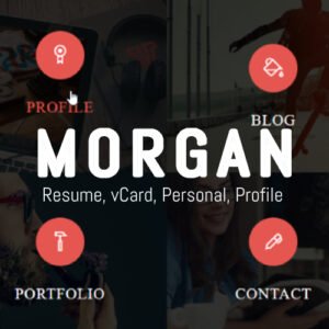 Morgan - Resume, vCard, Personal, Profile and Portfolio WP Theme - Nulled Download - EmpireGPL