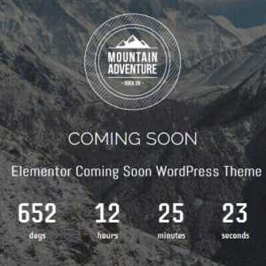 Mountain - Elementor Coming Soon WordPress Theme - Nulled Download - EmpireGPL