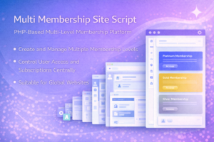 Multi Membership Site Script