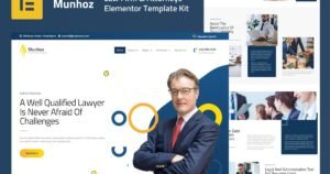Munhoz - Law Firm & Attorneys Elementor Pro Template Kit - Nulled Download - EmpireGPL