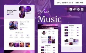 Music - Music Band Website WordPress Elementor Theme WordPress Theme - Nulled Download - EmpireGPL