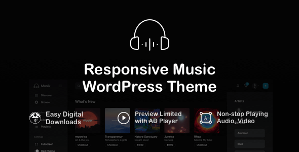 Musik - Responsive Music WordPress Theme - Nulled Download - EmpireGPL