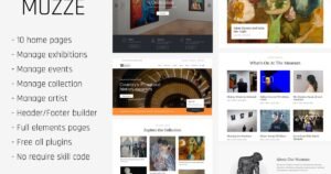 Muzze - Museum Art Gallery Exhibition WP Themes - Nulled Download - EmpireGPL