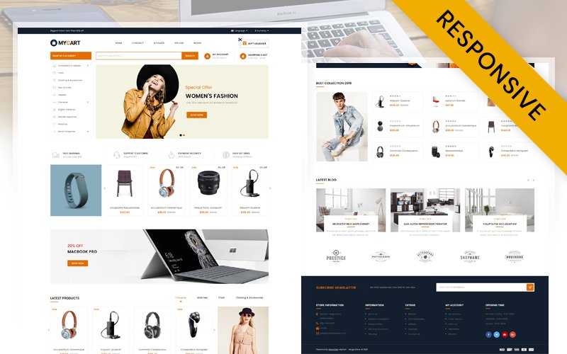 MyCart – Multipurpose Store OpenCart Responsive Template OpenCart Template – Nulled Download – EmpireGPL