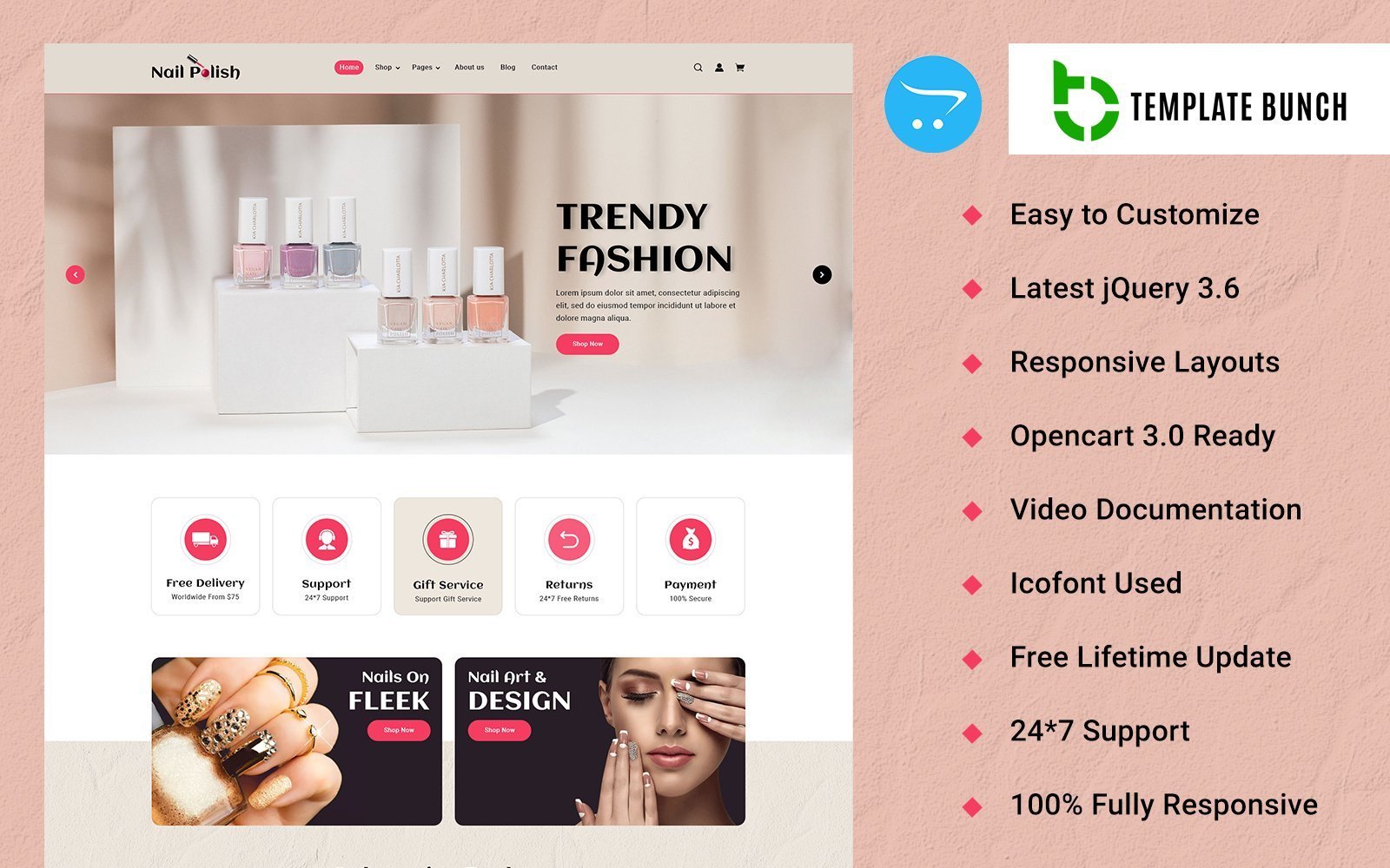 Nail Polish - Responsive OpenCart Theme for eCommerce OpenCart Template - Nulled Download - EmpireGPL