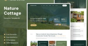 Naturcotta - Nature Cottage Elementor Template Kit - Nulled Download - EmpireGPL