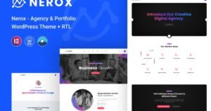 Nerox - Agency & Portfolio WordPress Theme + RTL - Nulled Download - EmpireGPL