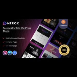Nerox - Agency & Portfolio WordPress Theme + RTL - Nulled Download - EmpireGPL