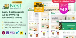 Nest - Grocery Store WooCommerce WordPress Theme - Nulled Download - EmpireGPL