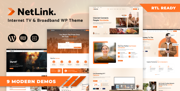Netlink - Broadband TV & Internet Provider WordPress Theme - Nulled Download - EmpireGPL