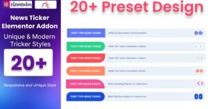 News Ticker Addon For Elementor - Nulled Download - EmpireGPL