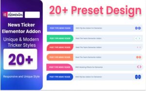 News Ticker WordPress Plugin For Elementor - Nulled Download - EmpireGPL