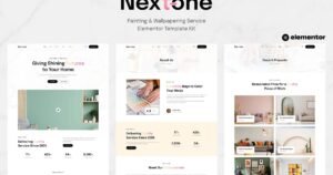 Nextone - Painting & Wallpapering Service Elementor Template Kit - Nulled Download - EmpireGPL