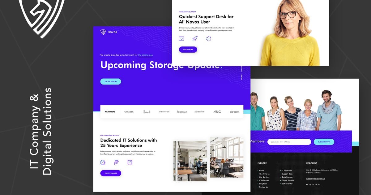 Novos | IT Company & Digital Solutions Wordpress - Nulled Download - EmpireGPL