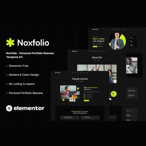 Noxfolio - Personal Portfolio Resume WordPress Theme - Nulled Download - EmpireGPL