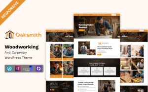 Oaksmith - Handyman Woodworking And Carpentry Multipurpose WordPress Elementor Theme WordPress Theme - Nulled Download - EmpireGPL