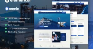 Omnix - Industrial & Manufacturing Elementor Template Kit - Nulled Download - EmpireGPL