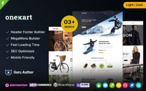 OneKart - Sports Fashion and Multipurpose WooCommerce Theme - Nulled Download - EmpireGPL