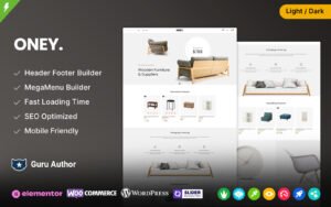 Oney - Furniture and Home Decor WooCommerce Theme - Nulled Download - EmpireGPL