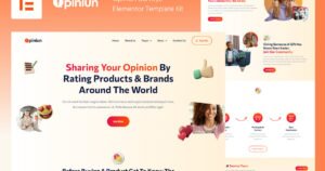 Opiniun - Opinion Surveys Elementor Pro Template Kit - Nulled Download - EmpireGPL