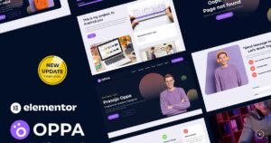 Oppa - Personal Portfolio Elementor Template Kit - Nulled Download - EmpireGPL