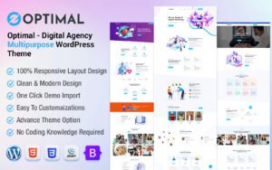 Optimal - Digital Agency Multipurpose WordPress Theme - Nulled Download - EmpireGPL
