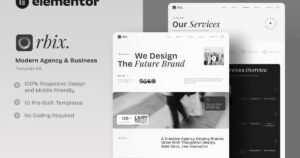 Orbix - Modern Agency & Business Elementor Template Kit - Nulled Download - EmpireGPL