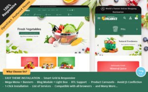 Organic Opencart Responsive Theme for Online Grocery Store OpenCart Template - Nulled Download - EmpireGPL