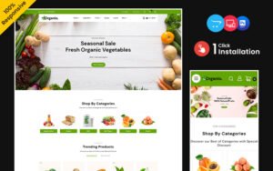 Organio - Fruits and Vegetables Opencart Store OpenCart Template - Nulled Download - EmpireGPL