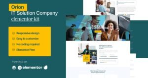 Orion - IT Solution & Service Elementor Template Kit - Nulled Download - EmpireGPL