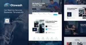 Otowash – Car Washing & Cleaning Services Elementor Template Kit - Nulled Download - EmpireGPL