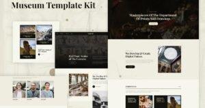 Ozeum - Modern Art Gallery & Museum Elementor Template Kit - Nulled Download - EmpireGPL