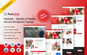 Packstar - Movers & Packers Service WordPress Theme - Nulled Download - EmpireGPL