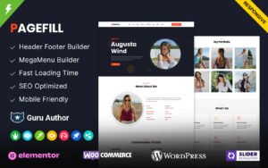 Pagefill - One Page Portfolio WordPress Theme - Nulled Download - EmpireGPL
