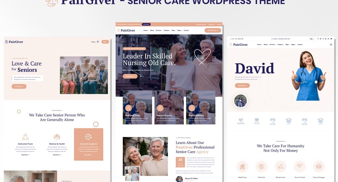 PairGiver - Senior Care WordPress Theme - Nulled Download - EmpireGPL