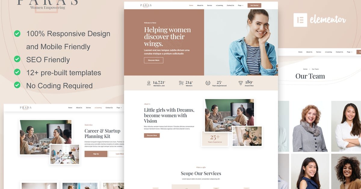 Paras - Business Coach for Women Elementor Template Kit - Nulled Download - EmpireGPL