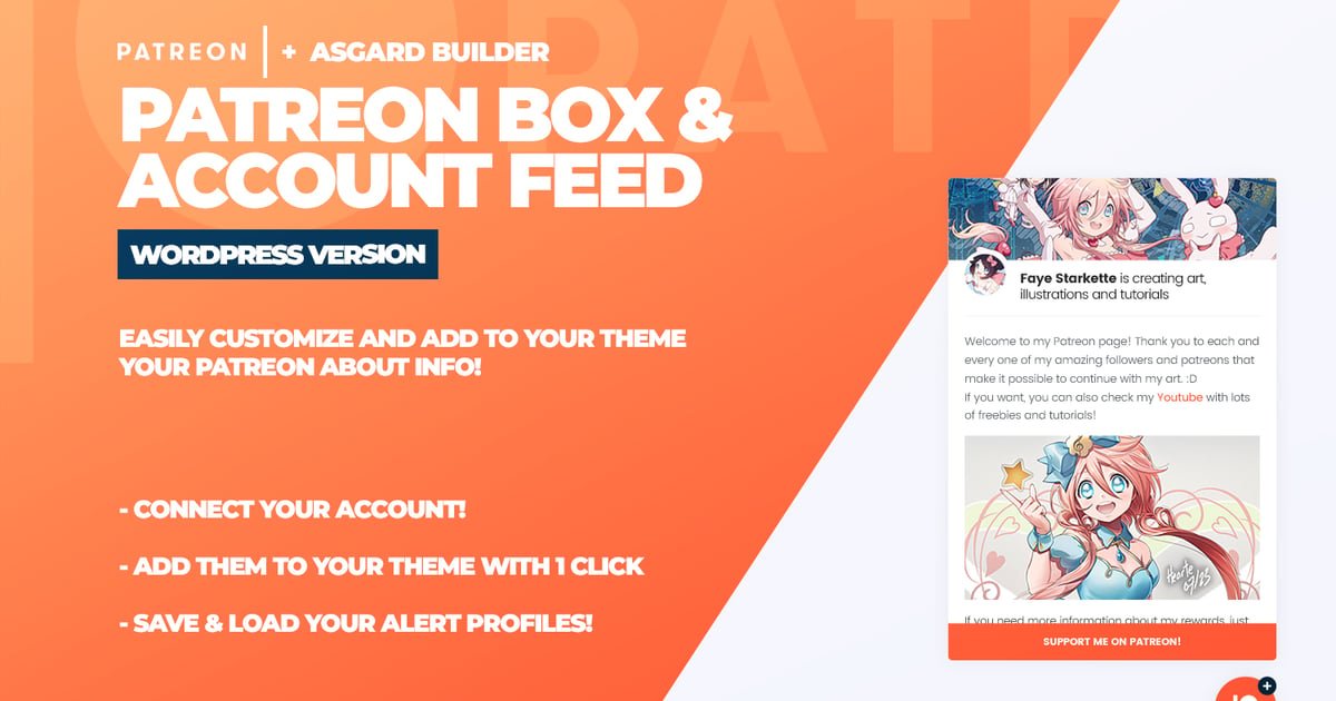 Patreon Box and About Feed WordPress Plugin - Nulled Download - EmpireGPL
