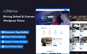 Pdrive - Driving School & Courses Wordpress Theme - Nulled Download - Empiregpl