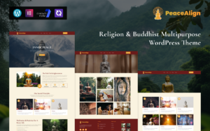 PeaceAlign – Religion & Buddhist Multipurpose WordPress Theme - Nulled Download - EmpireGPL