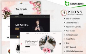 Peony - Flower and Suit with Wedding - Responsive Shopify 2.0 Ecommerce theme Shopify Theme - Nulled Download - EmpireGPL