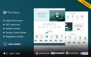 Perfumy - Perfumes, Deos and Fragrances WooCommerce Elementor Responsive Theme WooCommerce Theme - Nulled Download - EmpireGPL