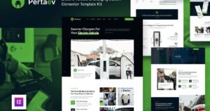 Pertaev – Electric Vehicle & Charging Station Elementor Template Kit - Nulled Download - EmpireGPL