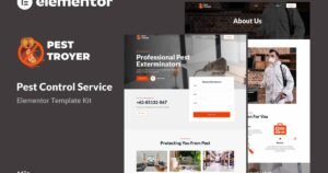 Pestroyer - Pest Control Service Elementor Template Kit - Nulled Download - EmpireGPL