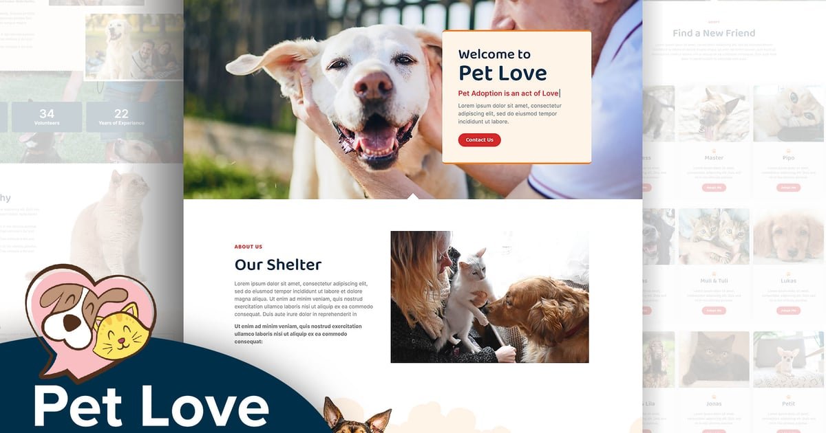 Pet Love – Animal Shelter Elementor Template Kit – Nulled Download – EmpireGPL