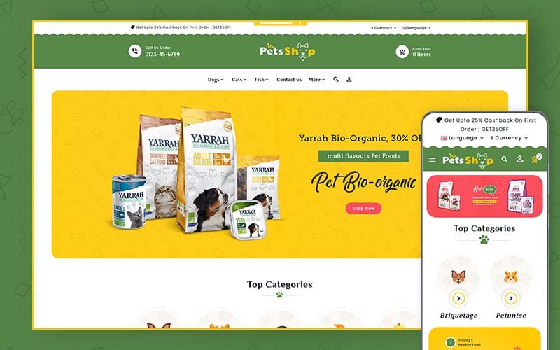 Pet Shop - Pets & Animal OpenCart Responsive Theme OpenCart Template - Nulled Download - EmpireGPL