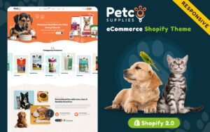 Petco - Pets Food Responsive Shopify Theme for eCommerce - Nulled Download - EmpireGPL