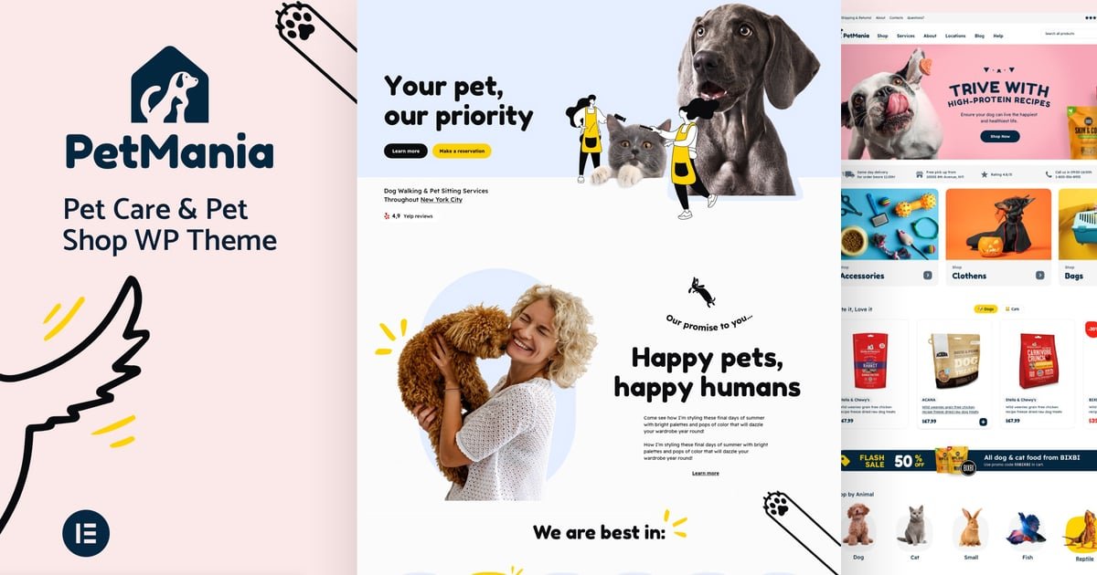 PetMania - Pet Shop Pet Care WordPress Theme - Nulled Download - EmpireGPL