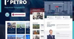 Petro - Industrial Elementor Template Kit - Nulled Download - EmpireGPL