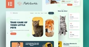 Petvanta - Pet Care Services Elementor Pro Template Kit - Nulled Download - EmpireGPL
