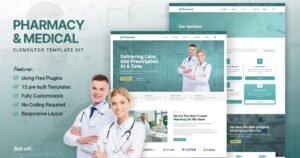Pharamedic - Pharmacy & Medical Elementor Template Kit - Nulled Download - EmpireGPL
